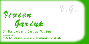 vivien gariup business card
